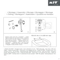 Toilet seat MDF White - Zinc Hinges MSV
