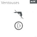Etagère de douche ovale à  ventouses Chromée MSV