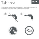 Estante de ducha de esquina 2 niveles para fijar TABARCA Alu y Vidrio Satinado MSV