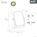 Miroir grossissant à  poser OSLO Bois & Blanc MSV