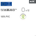Cortina de ducha PVC 180x200cm Transparente MSV