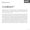 MSV Badematte SEAUVILLE Mikrofaser 50x80cm Weiß & Grau