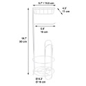 Reserve, Roller holder & Telephone stand Steel LILO Matt white MSV