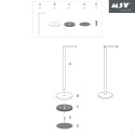 Porte Rouleau papier Wc sur pied Inox MSV