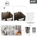 Panier à  linge LAUNDRY 50L Taupe MSV