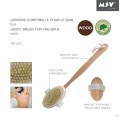 Brosse de bain en bois avec manche détachable MSV