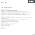 Miroir Lumineux à  Led ANIA Blanc mat MSV