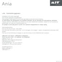 Miroir Lumineux à  Led ANIA Blanc mat MSV
