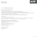 Miroir Lumineux à  Led ANIA Blanc mat MSV