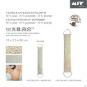 Sangle lave-dos exfoliante en sisal MSV