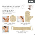 Set de bain exfoliant 3 pièces MSV