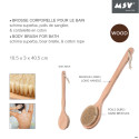 MSV Badebürste aus Holz Peeling