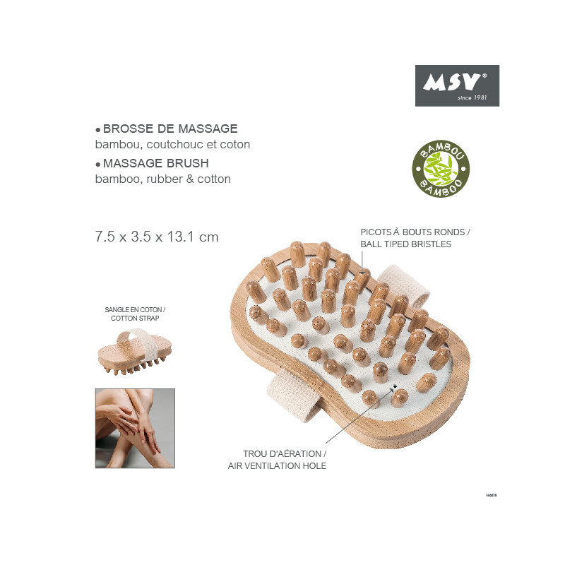 Brosse de massage en picots MSV