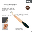 Rape double face pour les pieds MSV