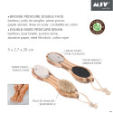 Cepillo de baño de pies de madera 4 en 1 MSV