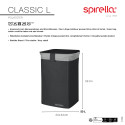Panier à  linge CLASSIC L 50L Noir Spirella