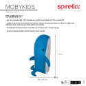 Panier à  linge MOBYKIDS 65L Bleu Spirella