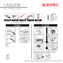 Tumbler to fix Glass & Steel LAGUNE Transparent Chrome Spirella