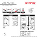 Gobelet à  fixer Verre & Acier Chromé ATLANTIC Transparent Spirella