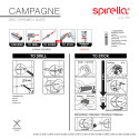 Tumbler to fix Glass & Chromed steel CAMPAGNE Opaque Spirella