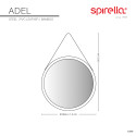 Miroir à  fixer ADEL Bambou Spirella