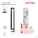 Porte serviettes mural en Acier WILMA Noir mat Spirella