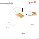 Rectangular Bamboo Mirror & Jewelry Box ALAIS Spirella