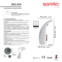 SELMA Dispensador de jabón automático por infrarrojos Spirella blanco