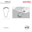 Lot de 12 anneaux pour rideaux de douche ANELLO Chromé Spirella