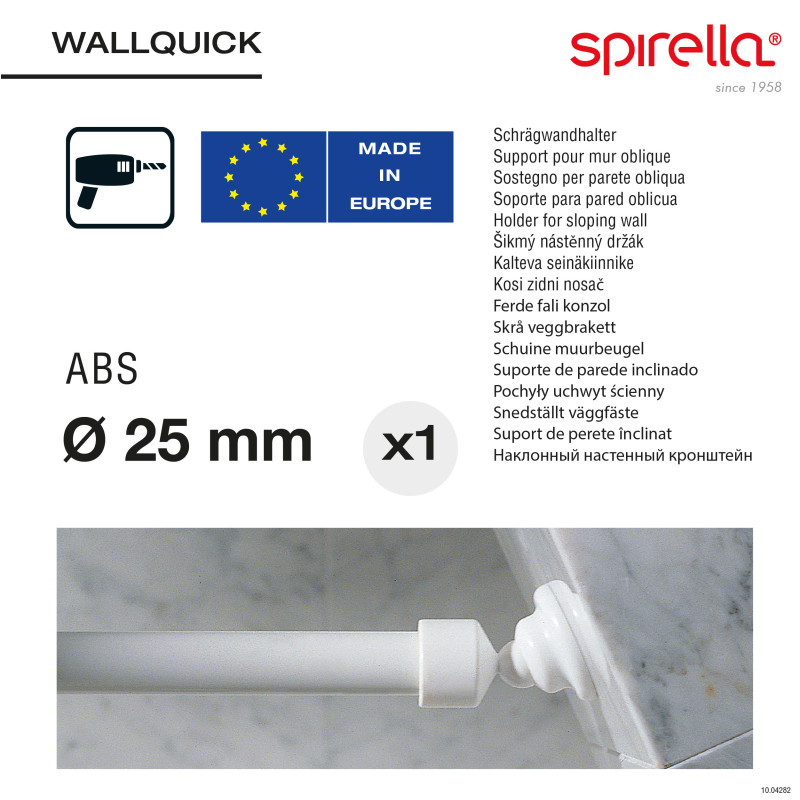 Support pour l’installation des barres 25mm Spirella