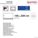 Spirella Duschvorhangstangen ausziehbar ohne Bohren in Alu DECOR 125-220cm Weiß