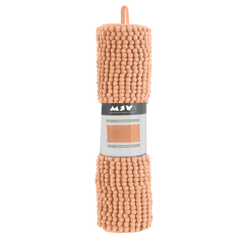 BADEMATTE CHENILLE 40X60 CM PFIRSICH