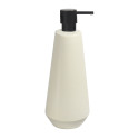 JOSHUA ECRU SOAP DISPENSER WITH BLACK PUMP