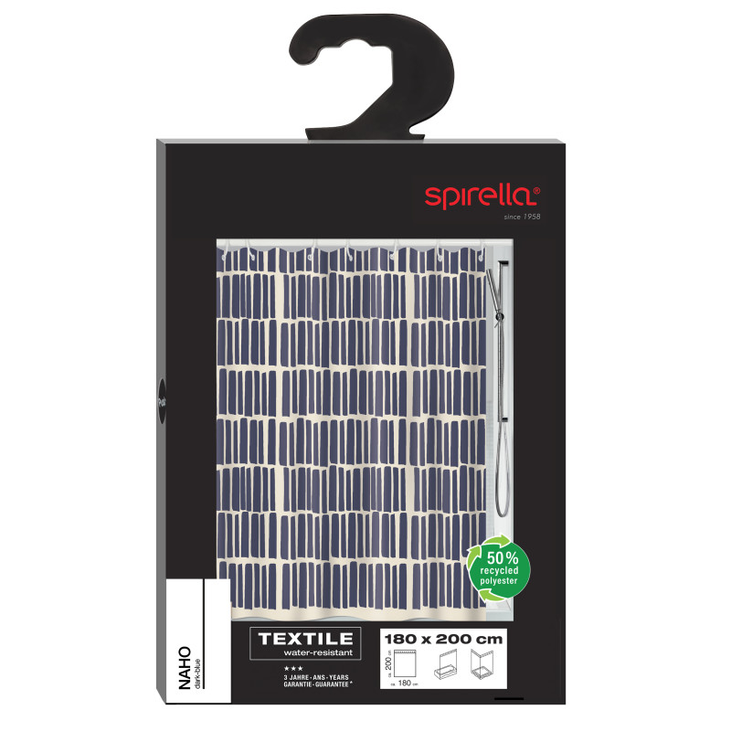 RID. DOCCIA NAHO IN POLIESTERE 180x200CM