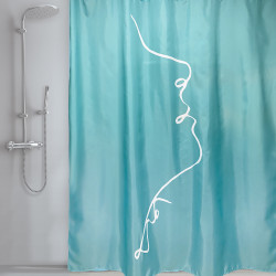 CORTINA DE DUCHA POLIÉSTER 180X200CM JADE