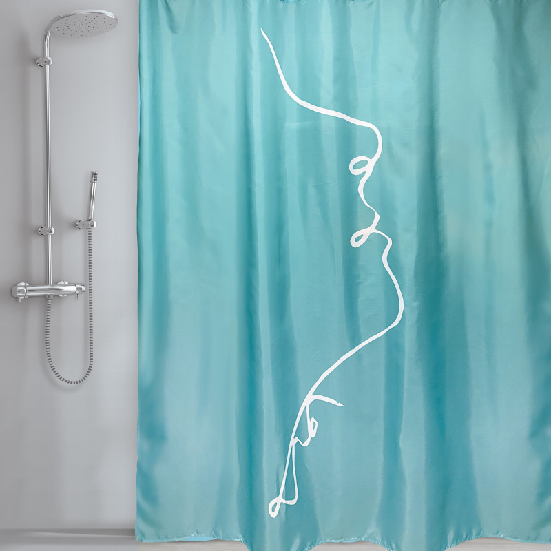 DUSCHVORHANG POLYESTER 180X200CM JADE