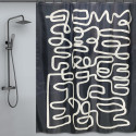 RIDEAU DE DOUCHE EN POLYESTER 180X200CM CHIARA