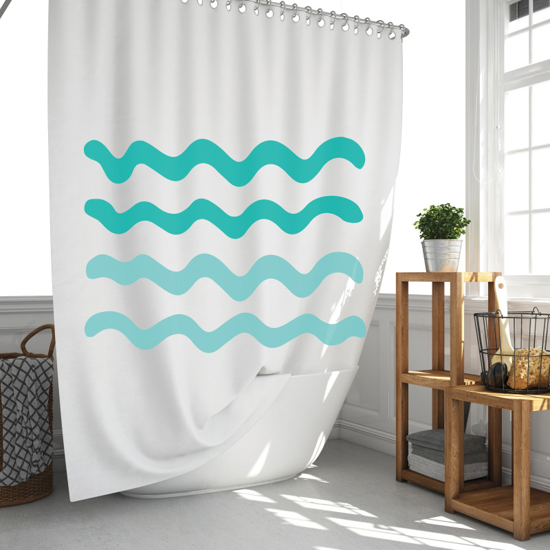 POLYESTER SHOWER CURTAIN 180X200CM AINOA