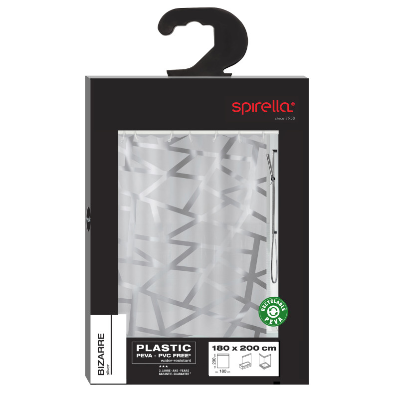 CORTINA DE DUCHA BIZARRE 180X200