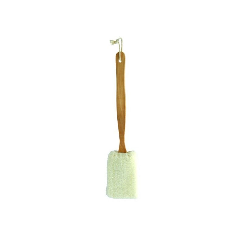 Brosse de bain en bois avec éponge exfoliante MSV MSV