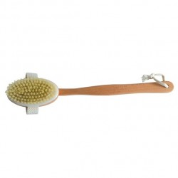 MSV Wooden bath brush with detachable handle