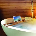 MSV Pont de baignoire extensible Bambou MSV