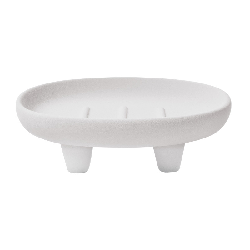 Stoneware soap dish ORGANIC Off-white Spirella