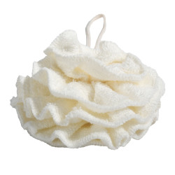 FLEUR DE DOUCHE EN FIBRE DE BAMBOU ET COTON