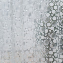 Rideau de douche EVA COPENHAGUE 180x200cm QUALITE PREMIUM Transparent  - Anneaux inclus MSV