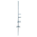 MSV Selbsttragendes Eck-Duschregal Chromstahl Teleskop 145-250cm