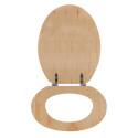 Asiento de inodoro MDF decoración Pino Beige - Bisagras PS MSV