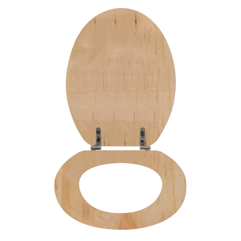 Asiento de inodoro MDF decoración Pino Beige - Bisagras PS MSV