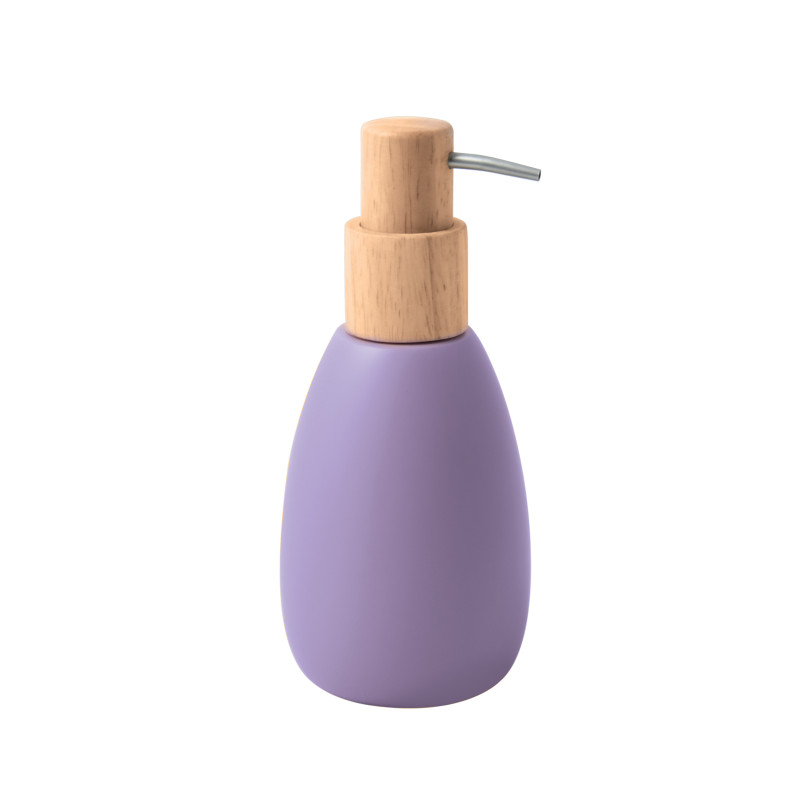 Soap dispenser Polyresin and wood SVEN Lavender Spirella