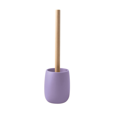 Scopino WC con Poliresina e porta legna SVEN Spirella Lavanda opaco